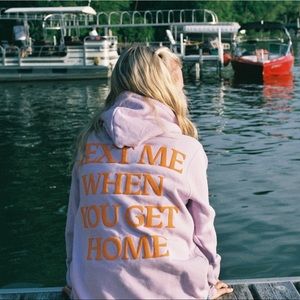 Lonely Ghost Text Me When You Get Home Hoodie